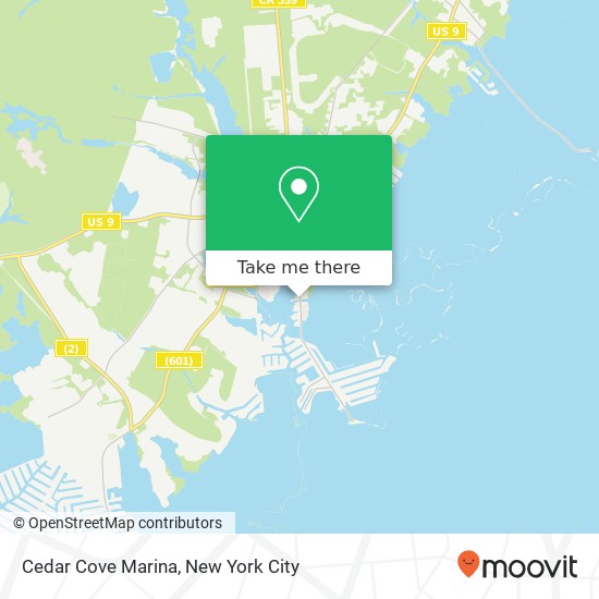 Mapa de Cedar Cove Marina