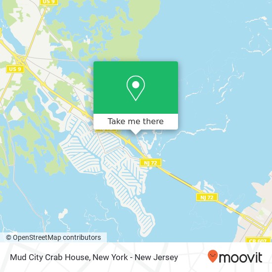 Mapa de Mud City Crab House, 1185 E Bay Ave