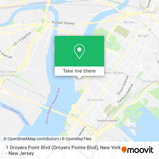 Mapa de 1 Droyers Point Blvd (Droyers Pointe Blvd)