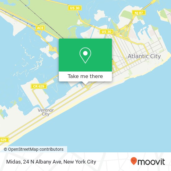 Midas, 24 N Albany Ave map