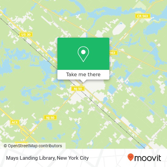 Mays Landing Library map