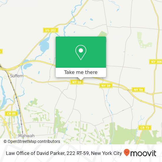 Law Office of David Parker, 222 RT-59 map