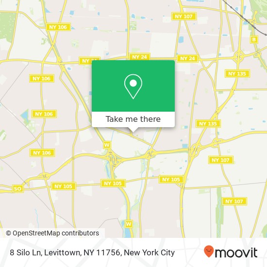 8 Silo Ln, Levittown, NY 11756 map