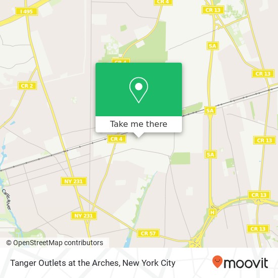 Tanger Outlets at the Arches map