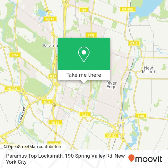 Paramus Top Locksmith, 190 Spring Valley Rd map