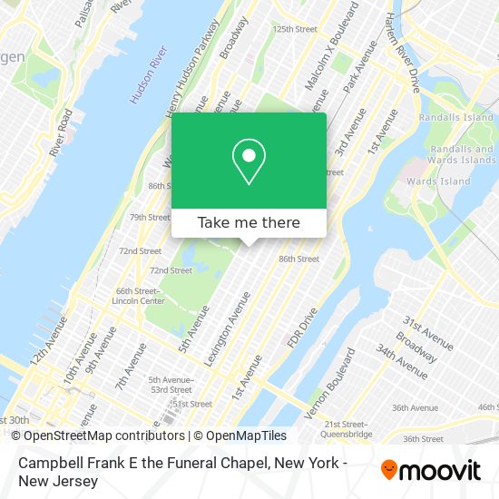 Campbell Frank E the Funeral Chapel map