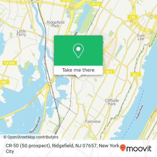 CR-50 (50 prospect), Ridgefield, NJ 07657 map