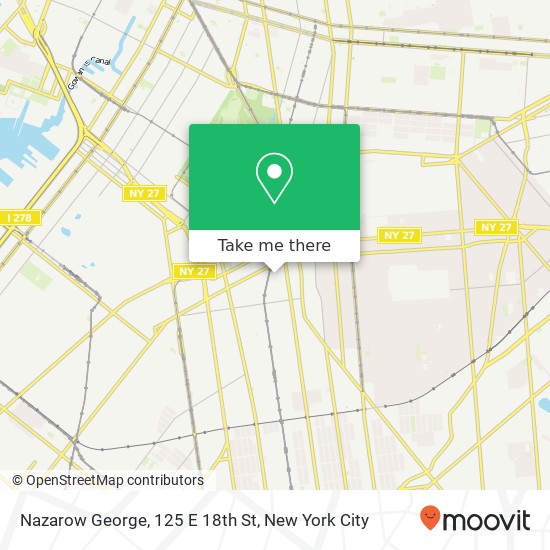 Mapa de Nazarow George, 125 E 18th St