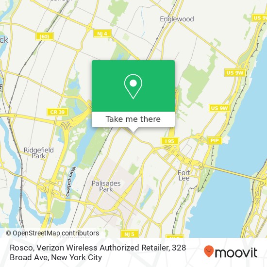 Mapa de Rosco, Verizon Wireless Authorized Retailer, 328 Broad Ave