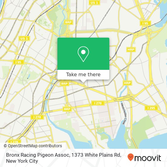 Bronx Racing Pigeon Assoc, 1373 White Plains Rd map