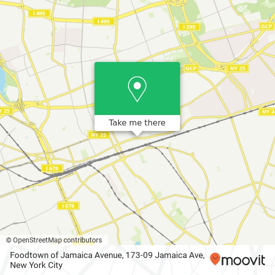Mapa de Foodtown of Jamaica Avenue, 173-09 Jamaica Ave