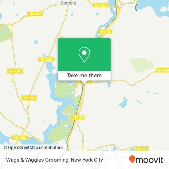 Mapa de Wags & Wiggles Grooming, 100 N County Shopping Ctr