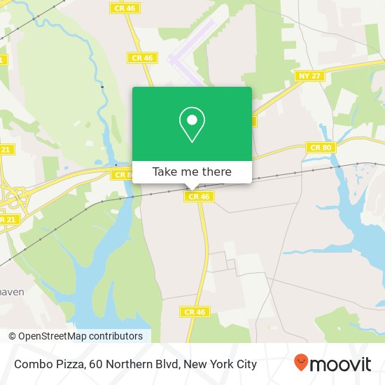 Combo Pizza, 60 Northern Blvd map
