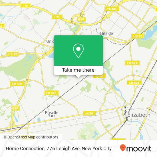 Mapa de Home Connection, 776 Lehigh Ave