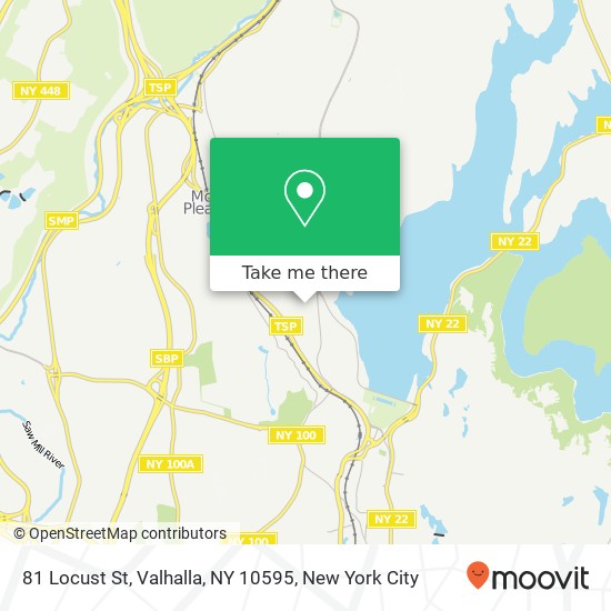 Mapa de 81 Locust St, Valhalla, NY 10595