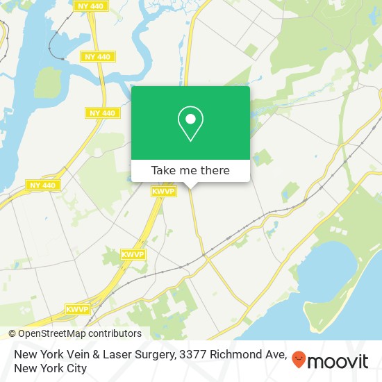 Mapa de New York Vein & Laser Surgery, 3377 Richmond Ave