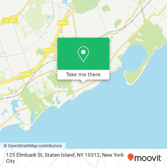 Mapa de 125 Elmbank St, Staten Island, NY 10312