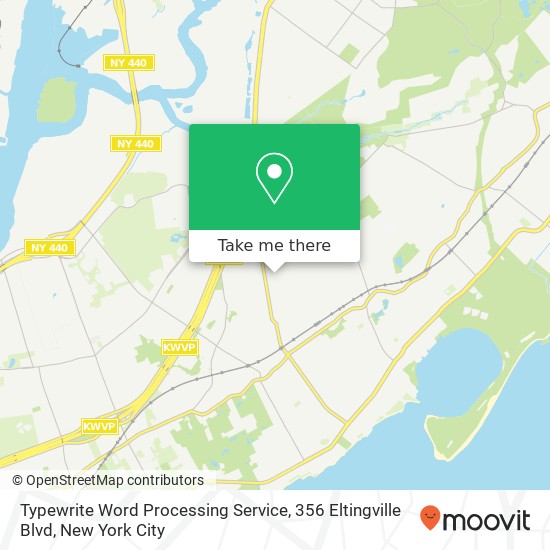 Typewrite Word Processing Service, 356 Eltingville Blvd map