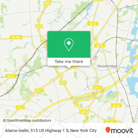 Alamo-Iselin, 515 US Highway 1 S map
