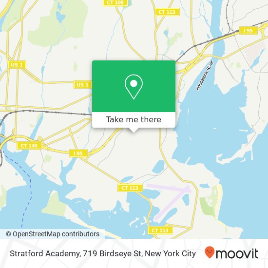 Mapa de Stratford Academy, 719 Birdseye St