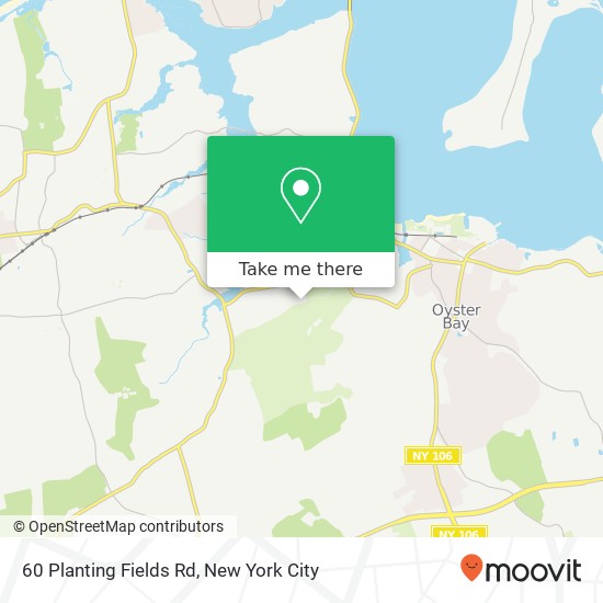 60 Planting Fields Rd, Oyster Bay, NY 11771 map