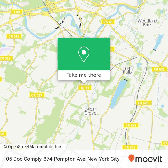 Mapa de 05 Doc Comply, 874 Pompton Ave