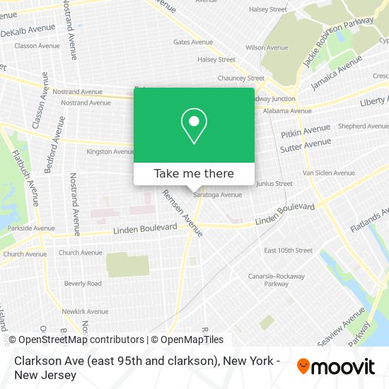 Clarkson Ave (east 95th and clarkson) map