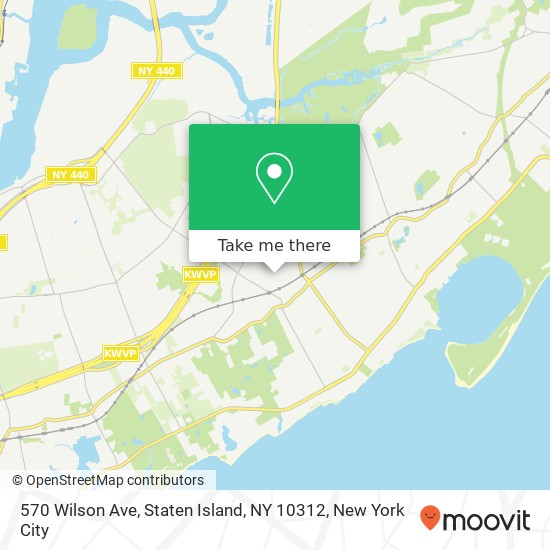 Mapa de 570 Wilson Ave, Staten Island, NY 10312