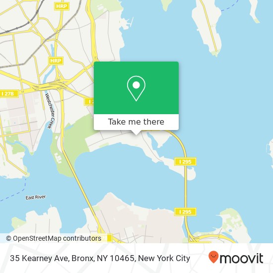 Mapa de 35 Kearney Ave, Bronx, NY 10465