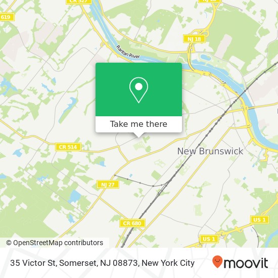 Mapa de 35 Victor St, Somerset, NJ 08873
