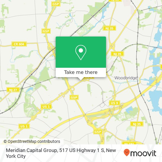 Mapa de Meridian Capital Group, 517 US Highway 1 S