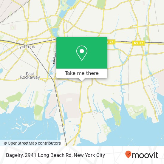 Mapa de Bagelry, 2941 Long Beach Rd