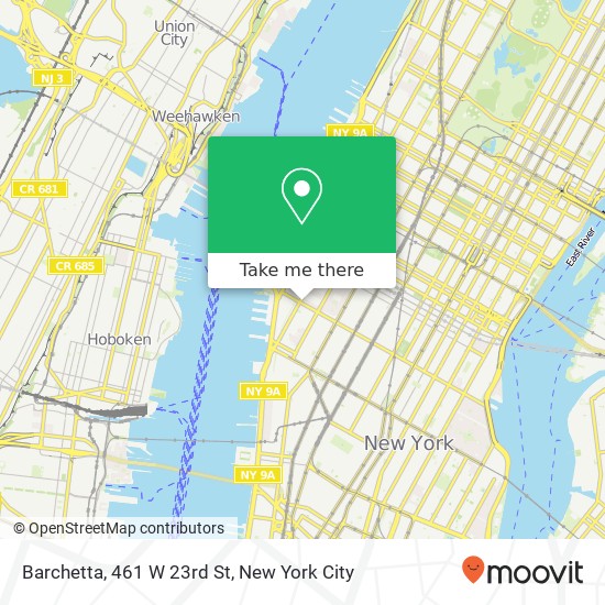 Barchetta, 461 W 23rd St map