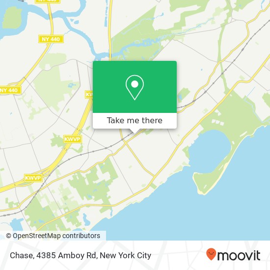 Chase, 4385 Amboy Rd map