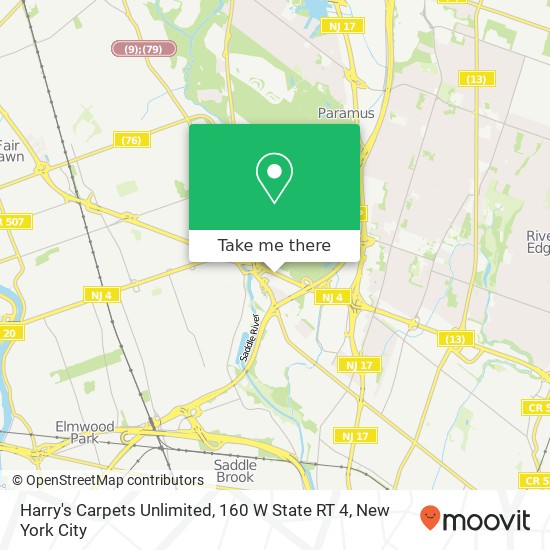 Mapa de Harry's Carpets Unlimited, 160 W State RT 4