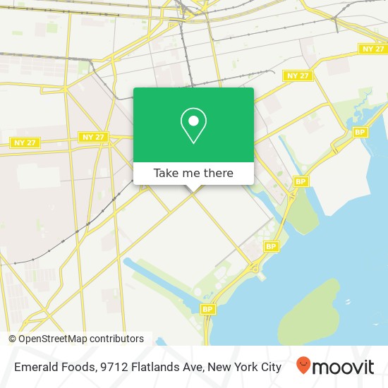 Mapa de Emerald Foods, 9712 Flatlands Ave