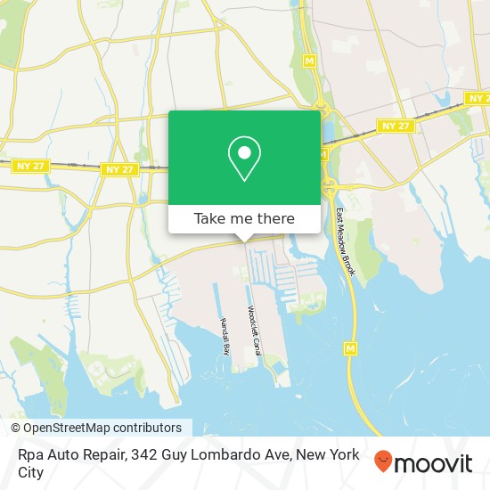 Mapa de Rpa Auto Repair, 342 Guy Lombardo Ave