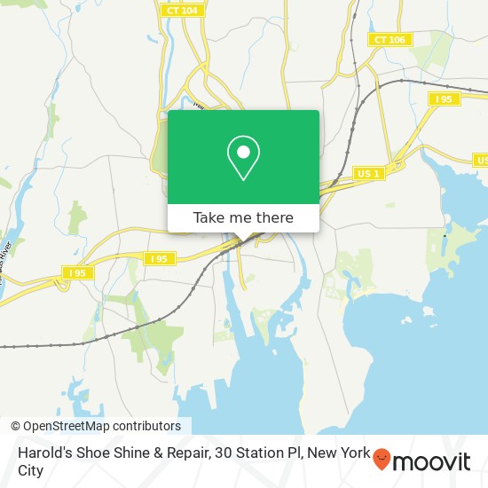 Mapa de Harold's Shoe Shine & Repair, 30 Station Pl