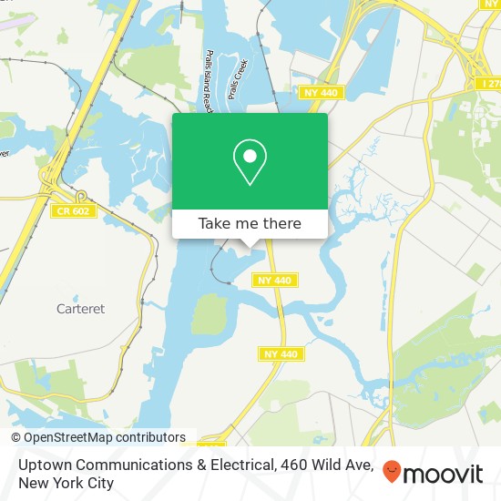Mapa de Uptown Communications & Electrical, 460 Wild Ave