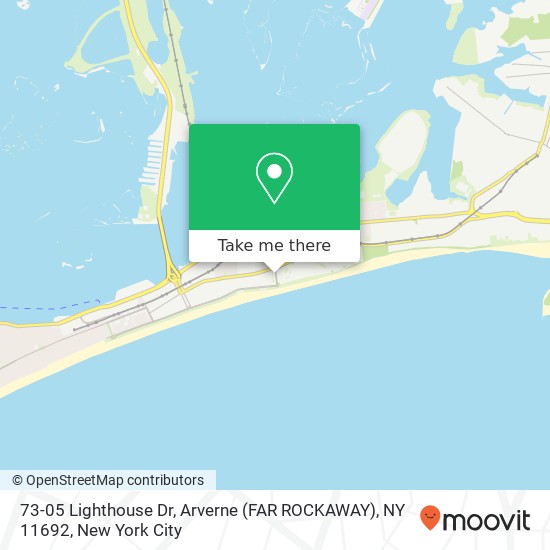 Mapa de 73-05 Lighthouse Dr, Arverne (FAR ROCKAWAY), NY 11692
