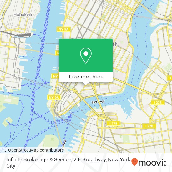 Infinite Brokerage & Service, 2 E Broadway map