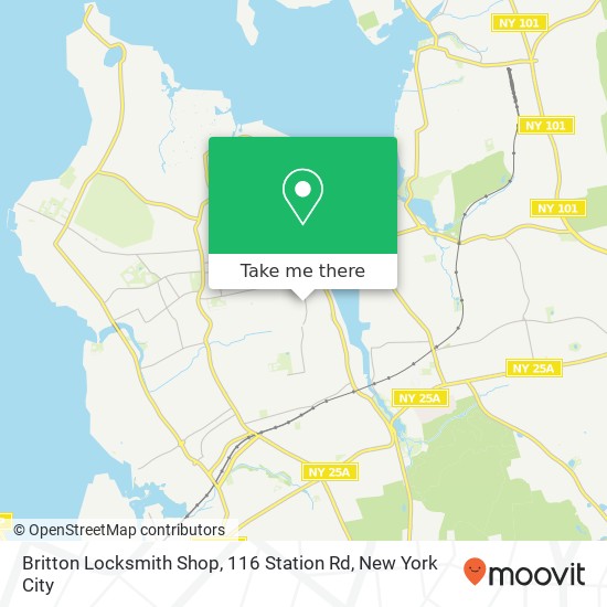 Mapa de Britton Locksmith Shop, 116 Station Rd