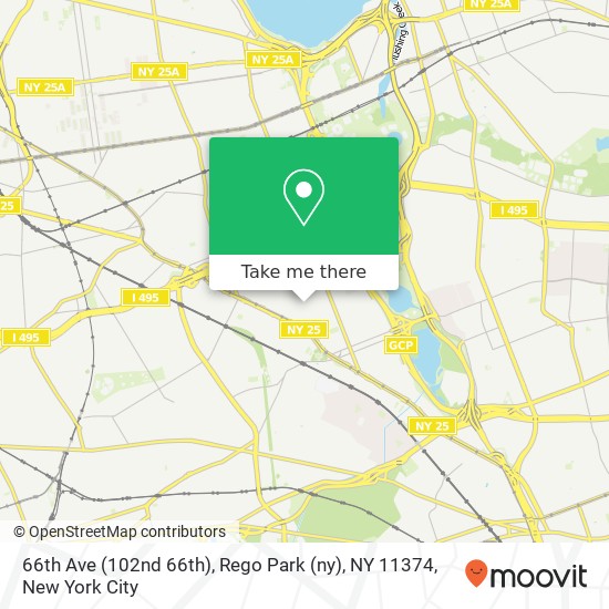 66th Ave (102nd 66th), Rego Park (ny), NY 11374 map