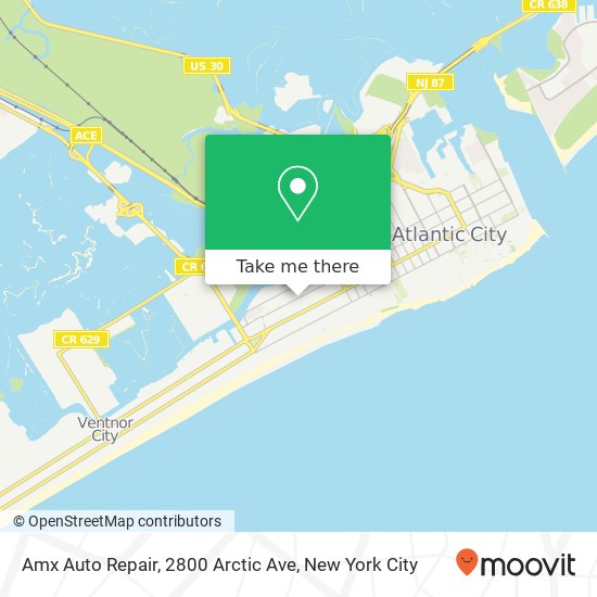 Mapa de Amx Auto Repair, 2800 Arctic Ave