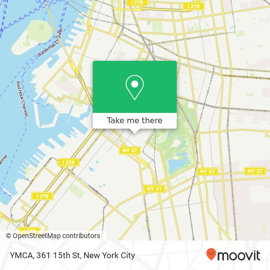 Mapa de YMCA, 361 15th St