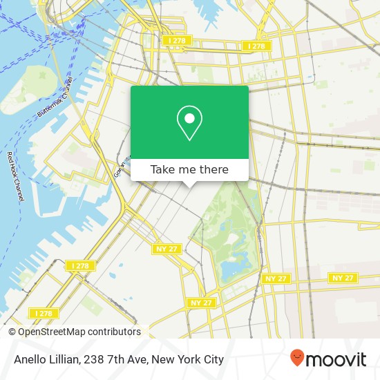 Anello Lillian, 238 7th Ave map