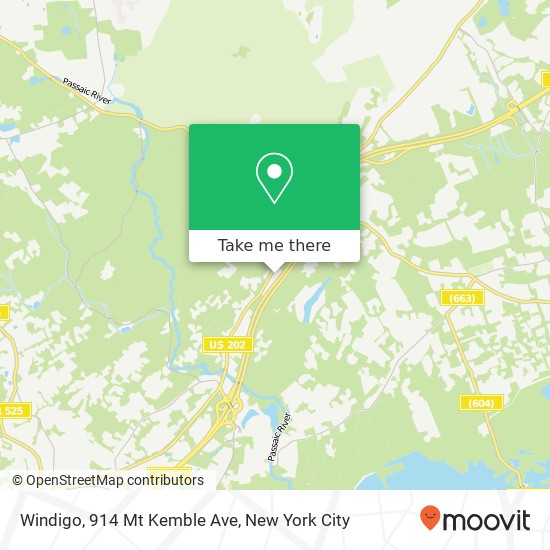 Windigo, 914 Mt Kemble Ave map