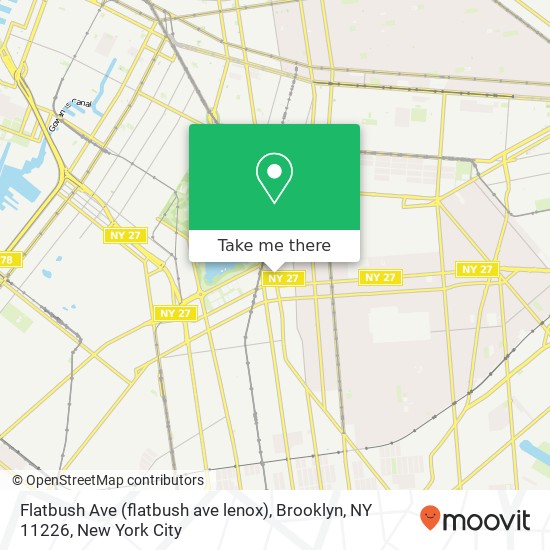 Flatbush Ave (flatbush ave lenox), Brooklyn, NY 11226 map