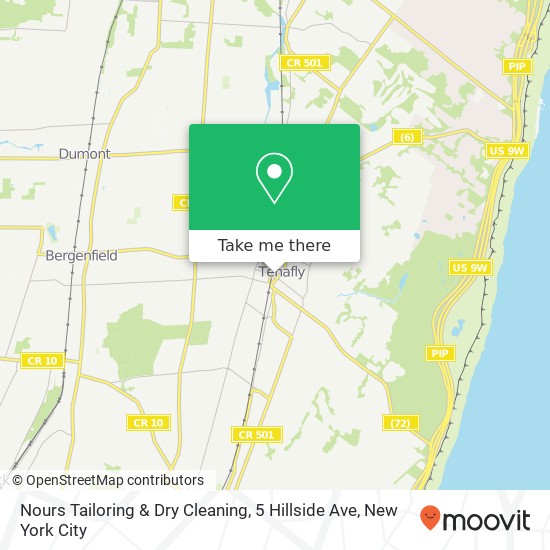 Nours Tailoring & Dry Cleaning, 5 Hillside Ave map