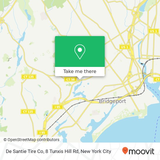 Mapa de De Santie Tire Co, 8 Tunxis Hill Rd